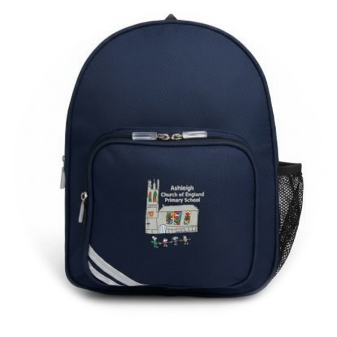 Navy Blue School Bag Navy Blue School Bag with Logo