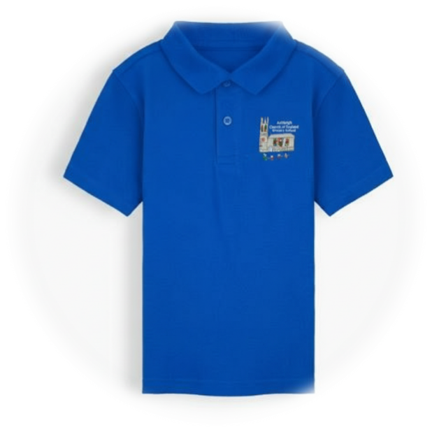 Royal Blue PE Top Royal Blue PE Top with Logo